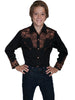 Scully Kids Boys Poly/Rayon Floral Long Sleeve Shirt P-634K