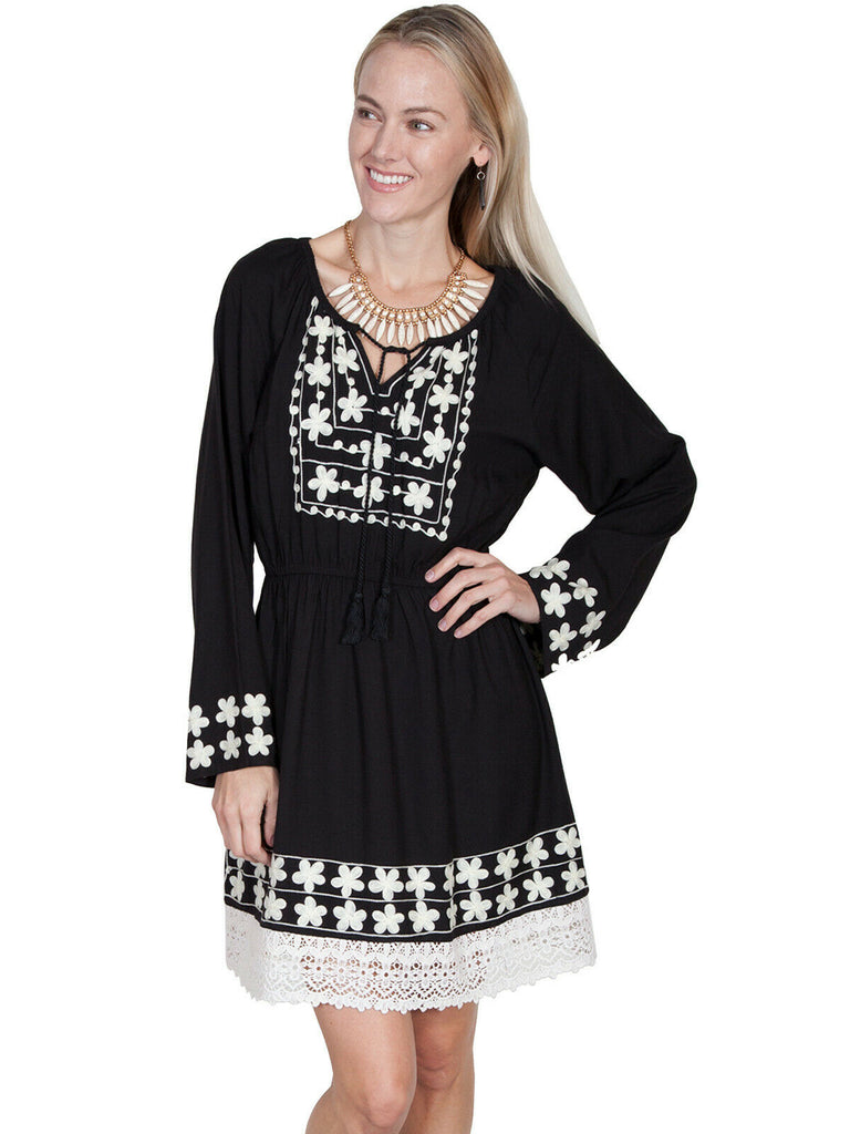 Scully Women's Embroidered Peasant Dress E241