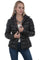 Scully Ladies Premium Lamb Reversible Ribbed Hooded Leather Jacket L1010