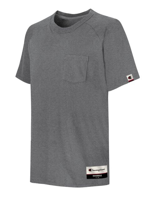 Champion Authentic Originals Men's Soft-Wash Short Sleeve Pocket T AO250 GRTDYE