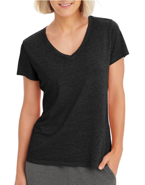 Champion Women's Authentic Wash V-Neck Tee W0821