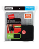 Hanes Men's Red Label Boxer Brief Blk/Grey P2 2349VT