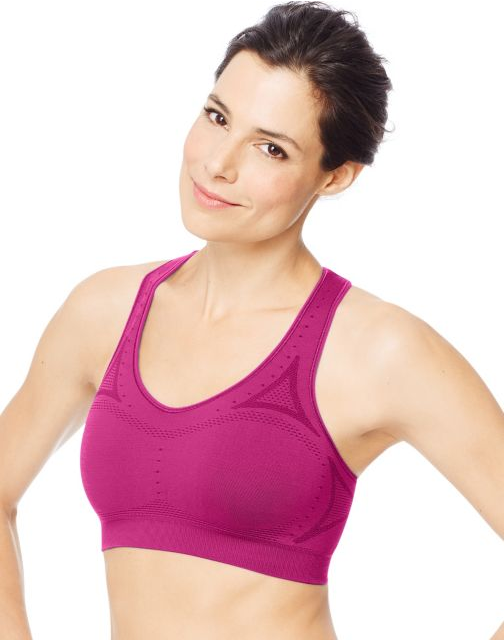 Hanes Sport™ Women's Seamless Racerback Sports Bra O9003