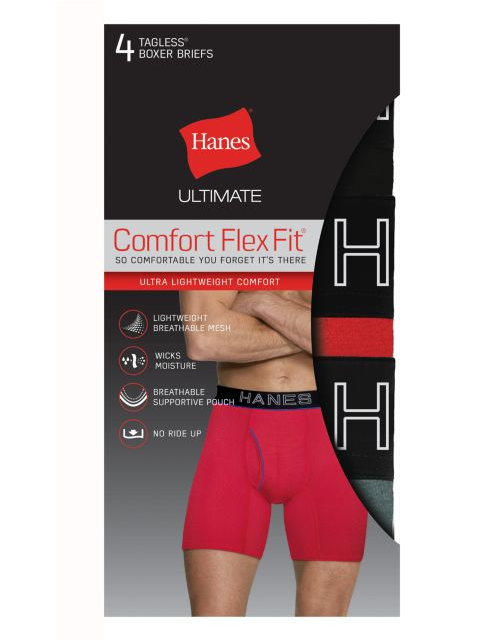 Hanes Ultimate™ Men's Comfort Flex Fit® Lightweight Breathable Boxer Brfs UWBBA4