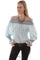 Scully Womens Viscose Smocked Longsleeve Blouse HC408