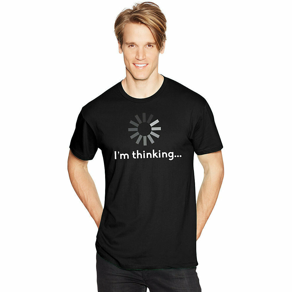 Hanes Men's I'm Thinking Graphic Tee GT49 Y06382