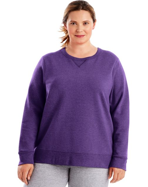 Just My Size ComfortSoft® EcoSmart® V-Notch Crewneck Women's Sweatshirt OJ098