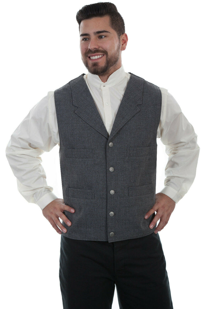 Scully Wahmaker Men's Polyester Lapels Vest 541454