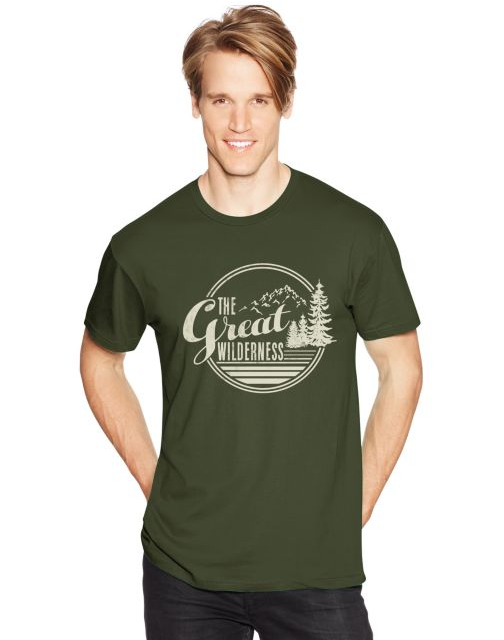 Hanes Men's The Great Wilderness Graphic Tee GT49 Y06369