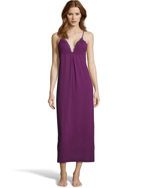 Maidenform Lace-Trim Maxi Gown MFS8280