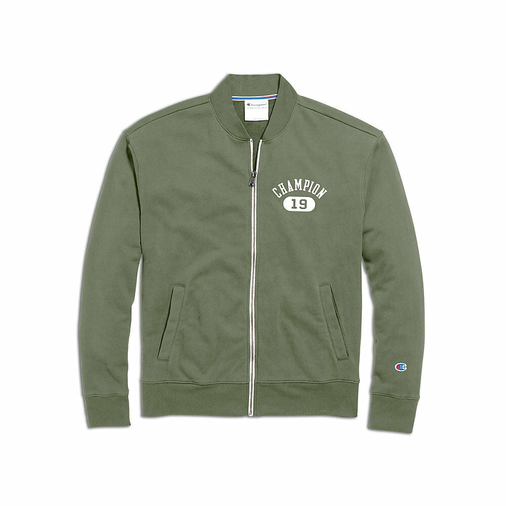 Champion Men's Heritage French Terry Warm-Up Jacket, Arch Logo V4503 549912