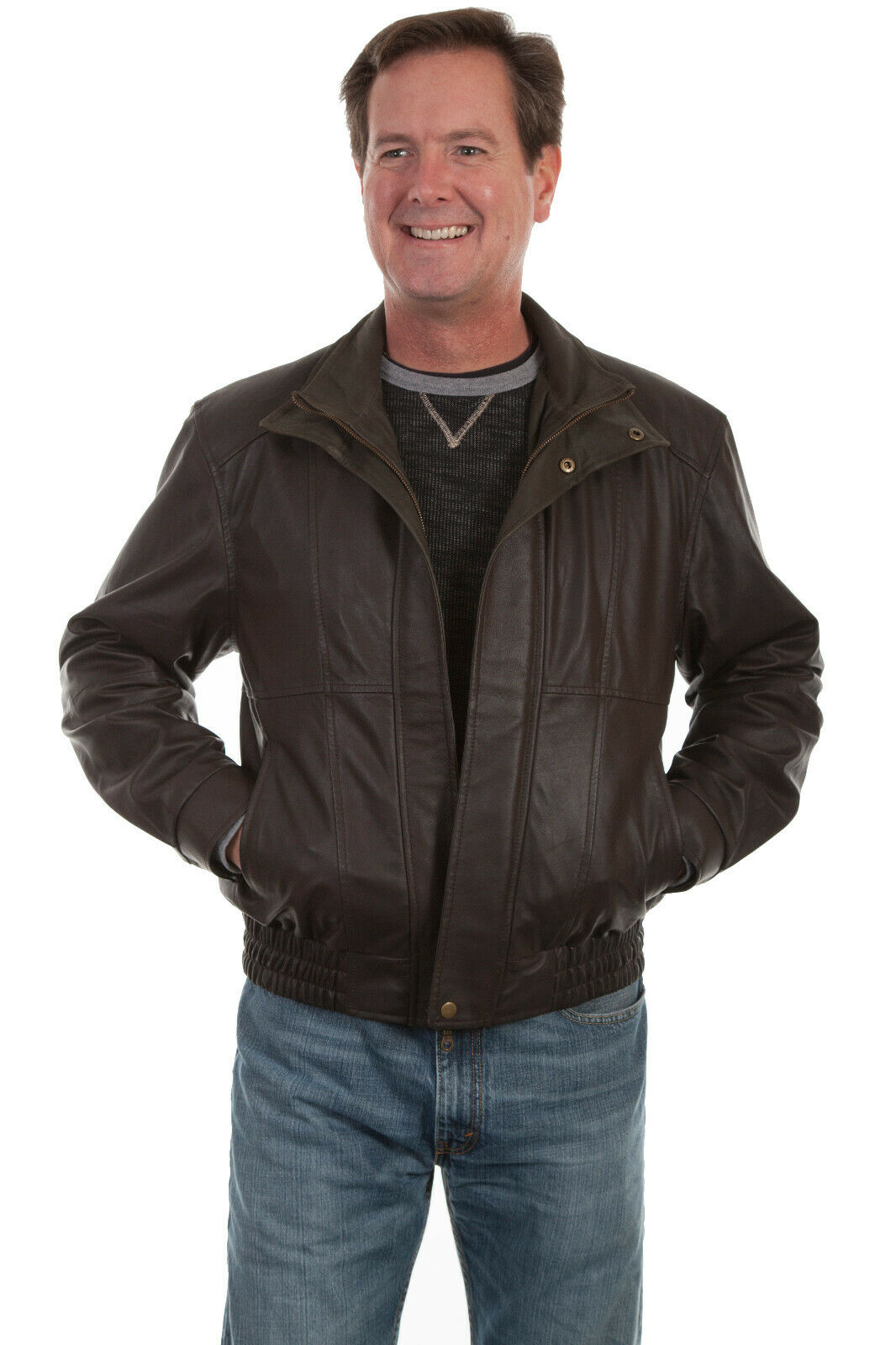 Scully Men's Leather Bomber Jacket 48