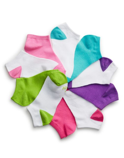 Hanes Girls' No-Show EZ Sort® Socks Assorted 10-Pack G44/10
