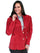 Scully Leather Women's Wooden Toggle Closure Boar Suede Fringe Jacket L9