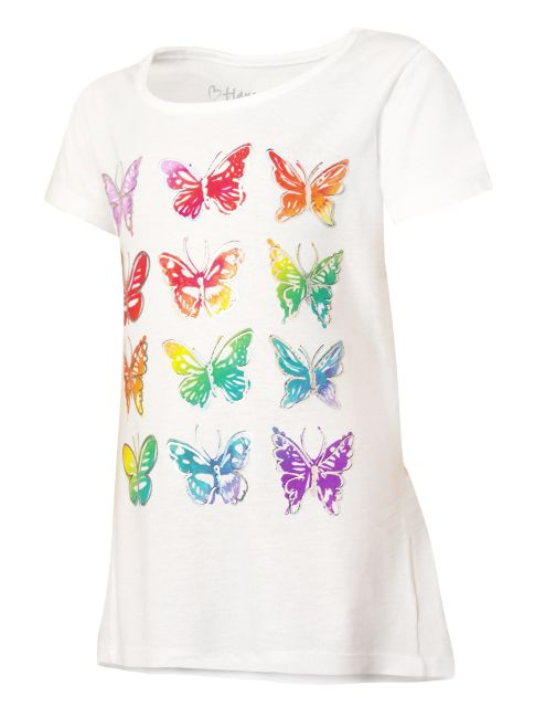 Hanes Girls' Mystical Beast Peplum Tee HNK295
