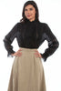 Scully Women's Crochet Trimmed Blouse RW613