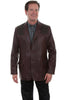 Scully Leather Men's Lambskin Ostrich Trim Western Blazer 650