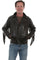 Scully Men's Black Leather Fringe Motorcycle Jacket 1025