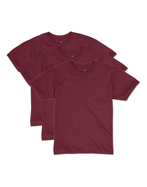 Hanes Boys' EcoSmart Short Sleeve Tee Value Pack (3-pack) O53703