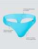 Champion Women's Laser Cut Thong 1-Pair LA46CG