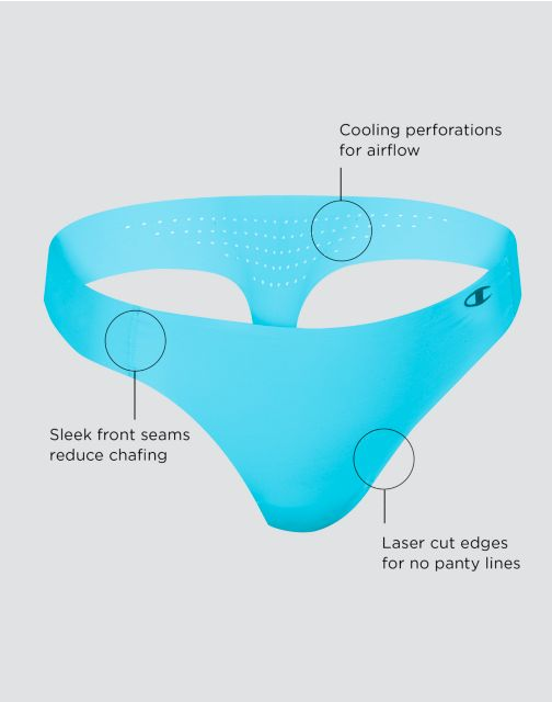 Champion Women's Laser Cut Thong 1-Pair LA46CG