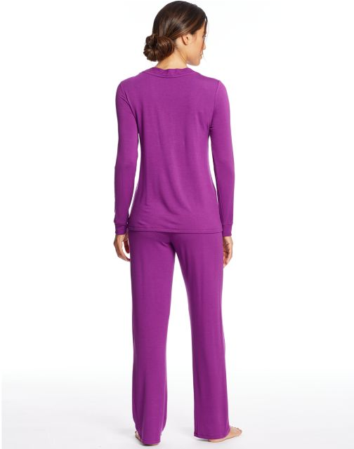 Maidenform Long Sleeve Knit PJ Set MFF7850