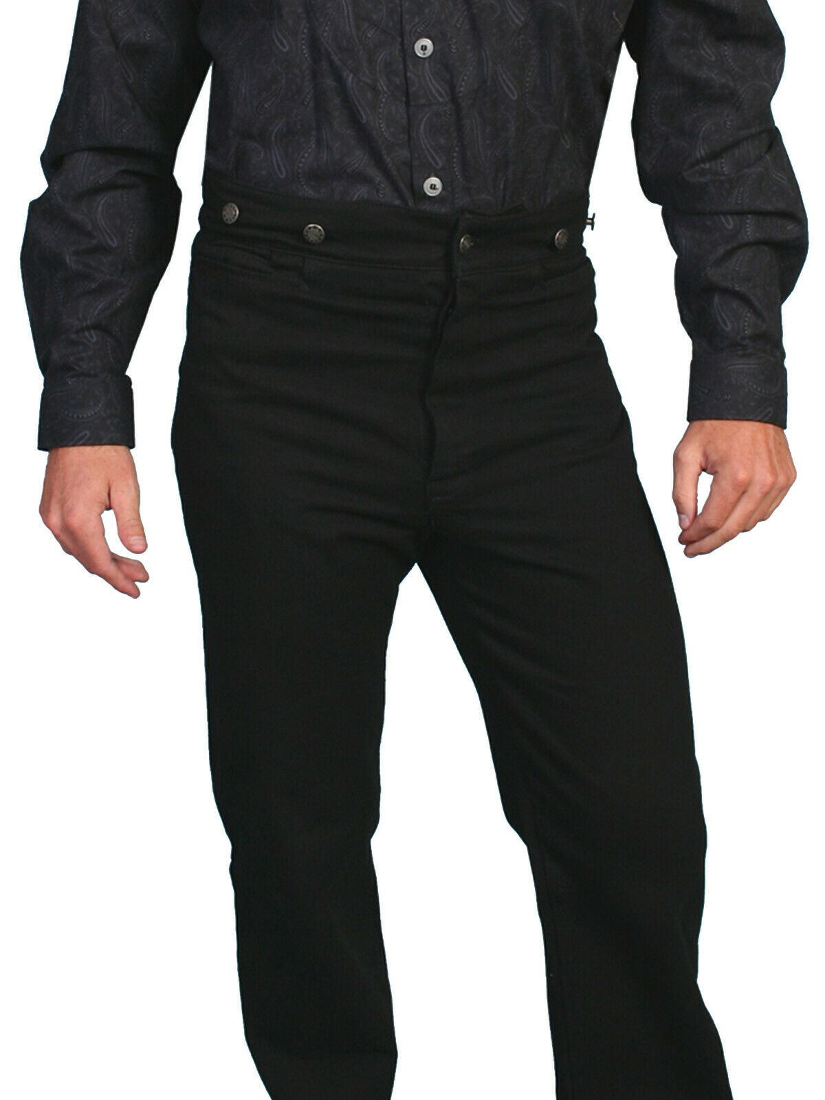 Scully Big Men's Wahmaker Button Fly Saddle Pants 100% Cotton 564552X