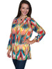 Scully Women's Henley Button Front Shirt E69