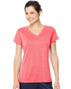 Hanes Sport™ Women's Heathered Performance V-Neck Tee O9032
