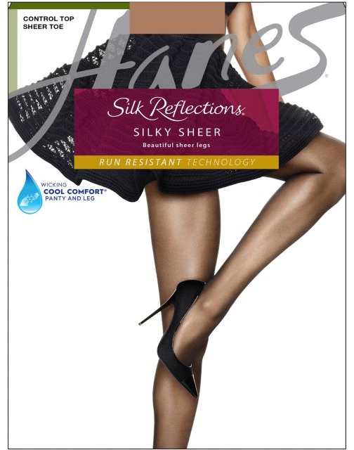 Hanes Silk Reflections Lasting Sheer Control Top Pantyhose 0A925