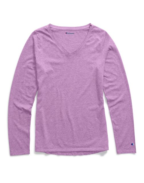 hampion Women Authentic Wash Long Sleeve Tee W3138