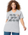 JMS Stylized Elephants Short Sleeve Graphic Tee GTJ181 Y06443