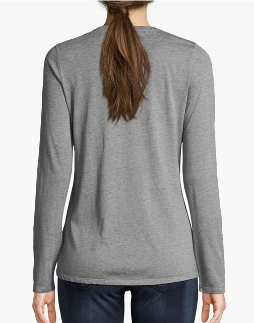 hampion Women Authentic Wash Long Sleeve Tee W3138