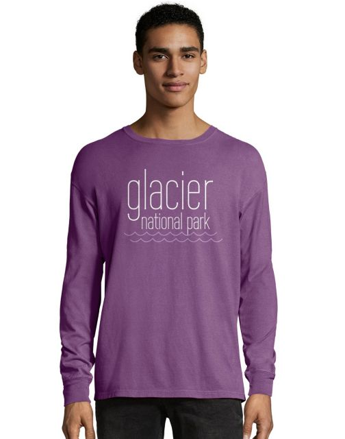 Hanes Men's ComfortWash™ Glacier National Park Long Sleeve Tee G200P Y08051