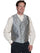 Scully Rangewear Men's Polyester Paisley Scroll Double Breasted Vest RW227BX
