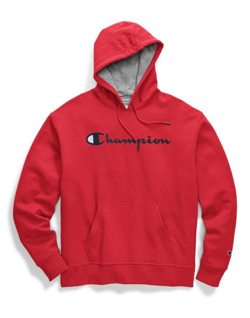 Champion Men's Powerblend® Pullover Hoodie, Script Logo GF89H Y06794