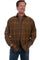 Scully Men's Western Cotton Long Sleeve Plaid Shirt TR-105