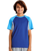Hanes Sport™ Boys' Performance Tech Mesh Pieced Tee OD182