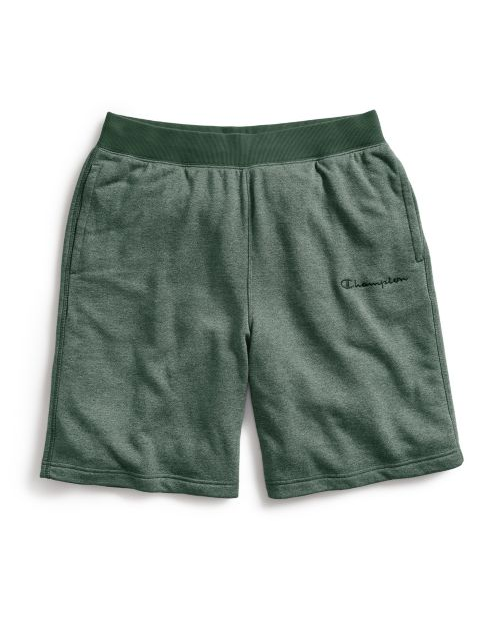 Champion Men's Heritage Heather YC Shorts, Embroidered Logo 85061 550495