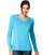 Hanes Sport™ Cool DRI® Women's Performance Long-Sleeve V-Neck T-Shirt O9309