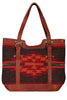 Scully Women's Woven Front/Leather Back Handbag B301
