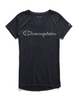 Champion Women's Authentic Wash V-Neck Tee, Colorblock Logo W0821G 549933