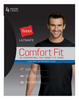 Hanes Ultimate™ Men's Comfort Fit Ultra Soft Undershirt Asst Blk/Gy 4-Pk UFT1B4