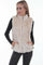 Scully Womens Sand Faux Fur Plush Vest 8054