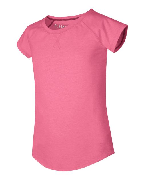 Hanes Girls' X-Temp® V-Notch Tee OK059