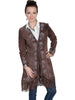 Scully Leather Women's Fringe Silver Stitch Studded Boar Suede Jacket L165