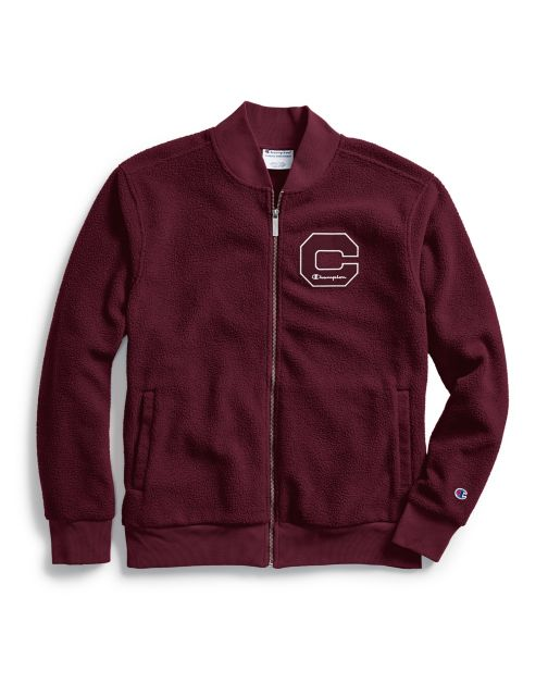 Men's Heritage Sherpa Jacket, Felt Block C Logo