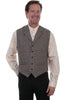 Scully Wahmaker Men's 100% Wool Check Dress Vest 521134