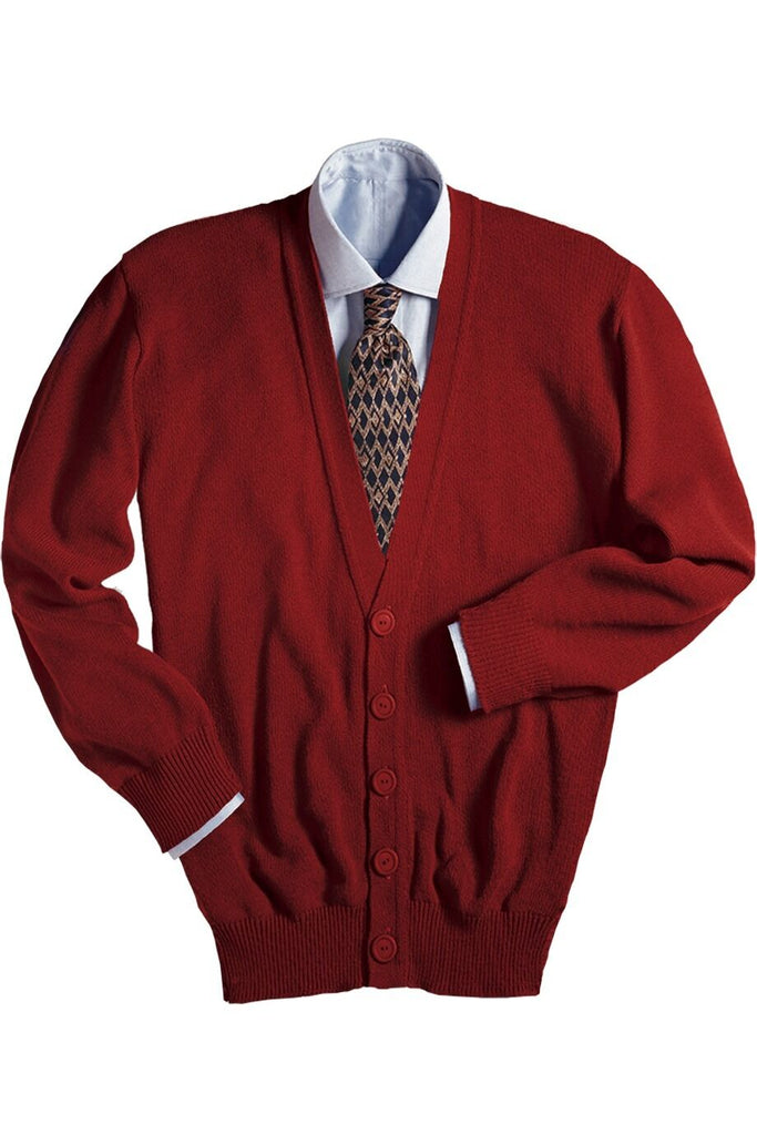 Men's V-Neck Cardigan Sweater 351