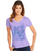 Hanes Women's Big Butterfly Impression Short Sleeve V-Neck Tee GT9337 Y06923
